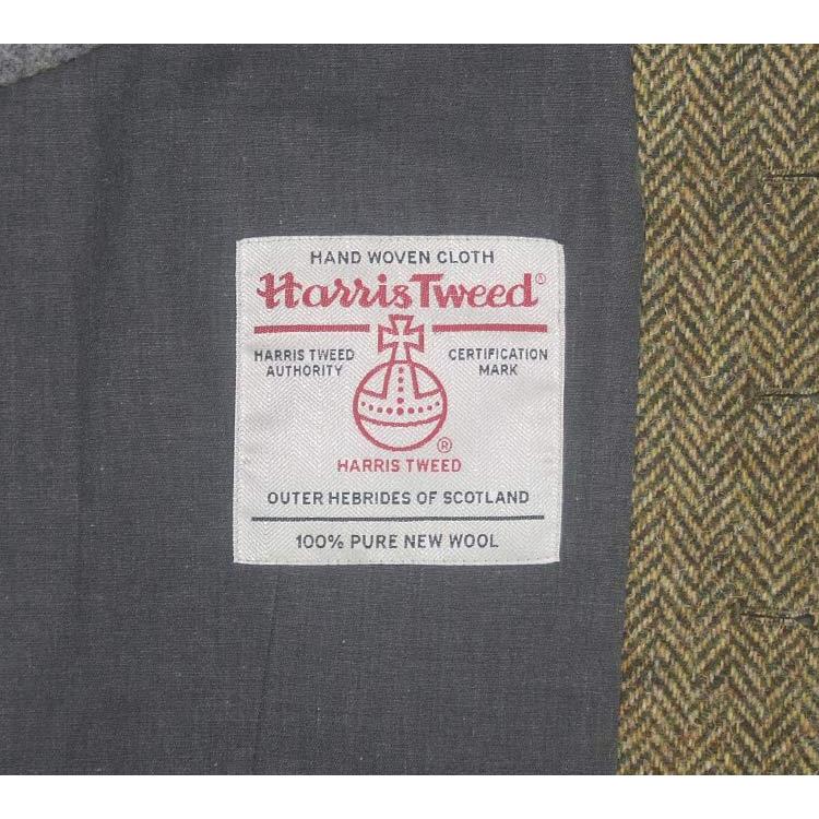 英国生地　[Harris Tweed]ハリスツイード　ベスト　[A体][AB体]兼用 　茶系/杉綾　5釦　秋冬物　オッドベスト　HTV3203｜sbk-ishikei｜07