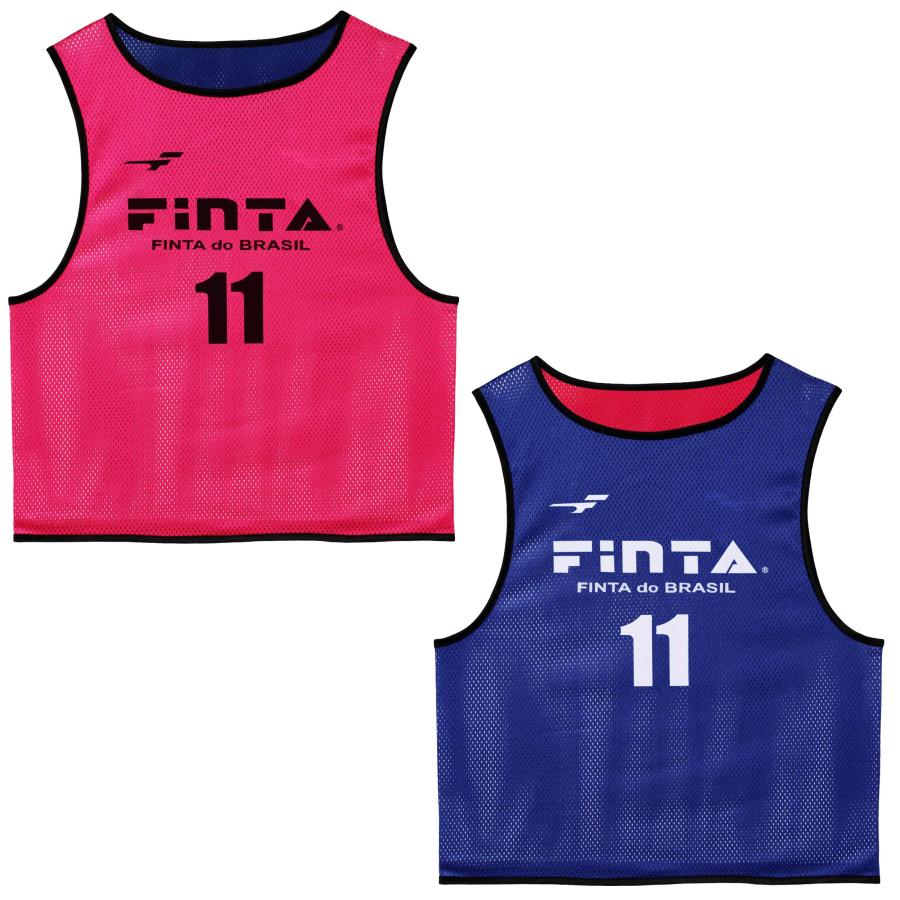 フィンタ(FINTA) サッカー・フットサル ジュニア用 フリーサイズ 昇華リバーシブルビブス 10枚セット (ゼッケン2~11番) FT3530 (2261)サックス×オレンジ FINTA（フィンタ） サッカー フットサル ジュニア キッズ用