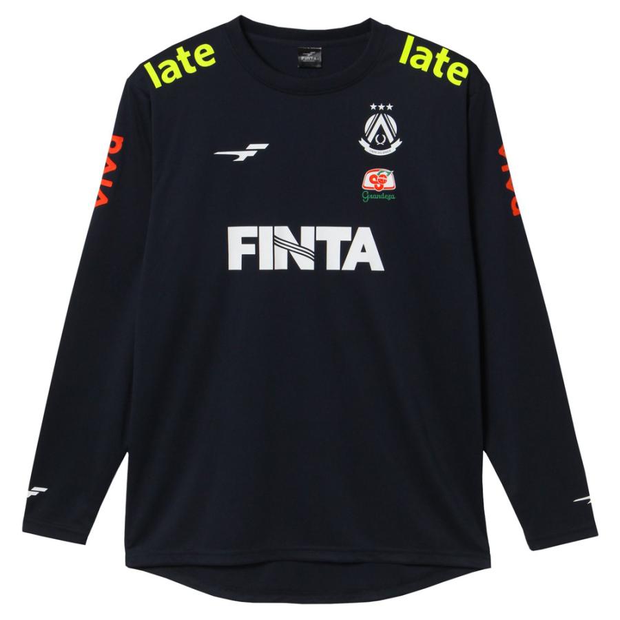 FINTA サッカー 長袖トレーニングシャツ tシャツ 黒ブラジル FINTA フィンタ GDZプラクティスシャツ(ブラック) FT4111 0500