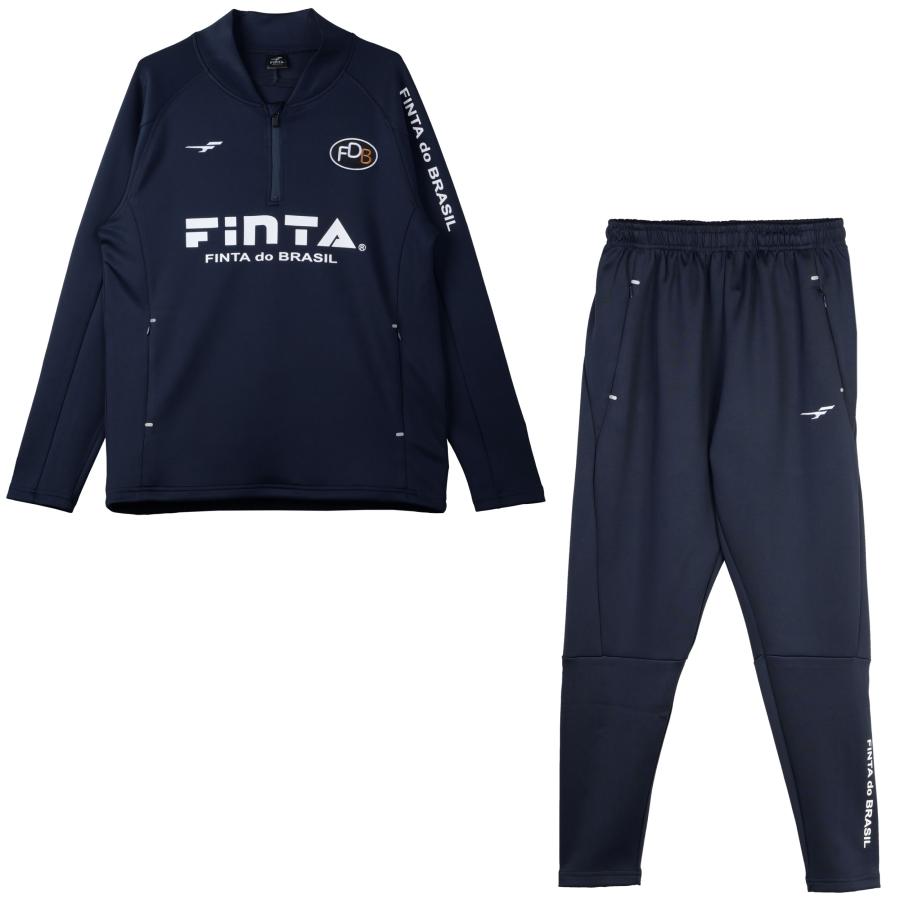 FINTA ネイビー ウェア セット FINTA（フィンタ） サッカー トレーニングスーツ 上下セット FT7715