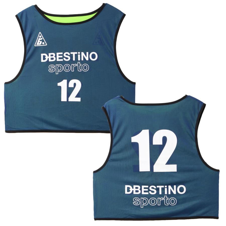 大人 / ジュニア フリーサイズ リバーシブル ビブス 12枚セット（番号1  