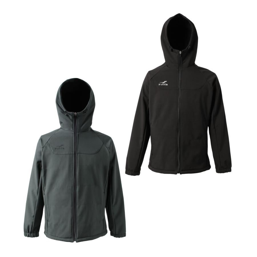 FINTA（フィンタ） FNT-FT3019-0200-L ボンディングジャケット（グレー・サイズ：L）サッカー・フットサル用[FNTFT30190200L] 返品種別A FINTA（フィンタ） サッカー フード 付き ボンティング ジャケット