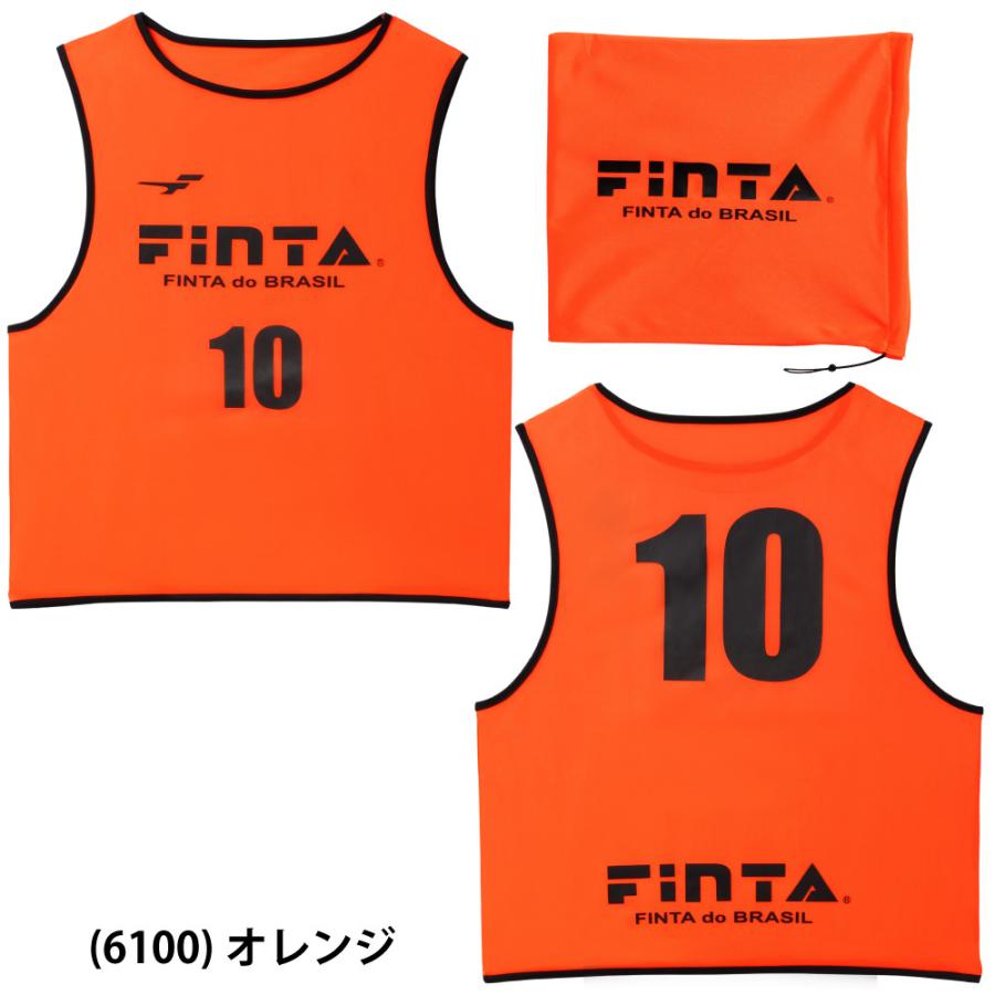 adidas ゲームビブス KIRIN オレンジ非売品 15〜17.19〜31番 FINTA（フィンタ） サッカー ビブス ジュニア 10枚セット FT6555 FINTA