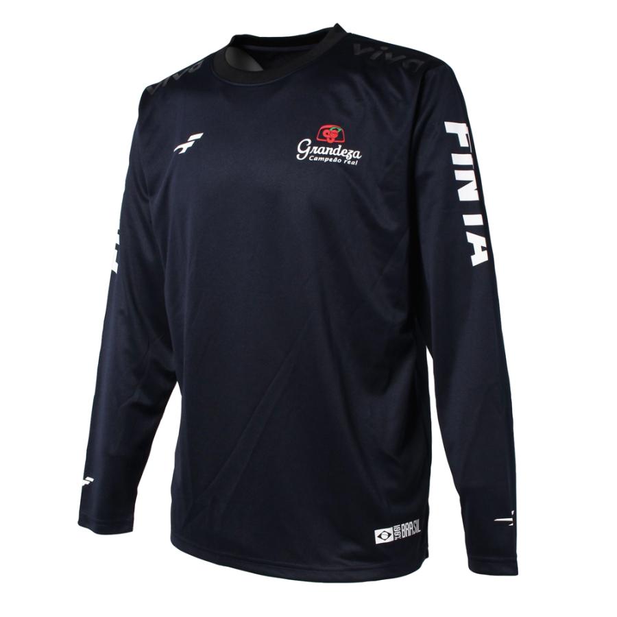 FINTA サッカー 長袖トレーニングシャツ tシャツ 黒ブラジル FINTA（フィンタ） サッカー フットサル メンズ 長袖 プラクティス