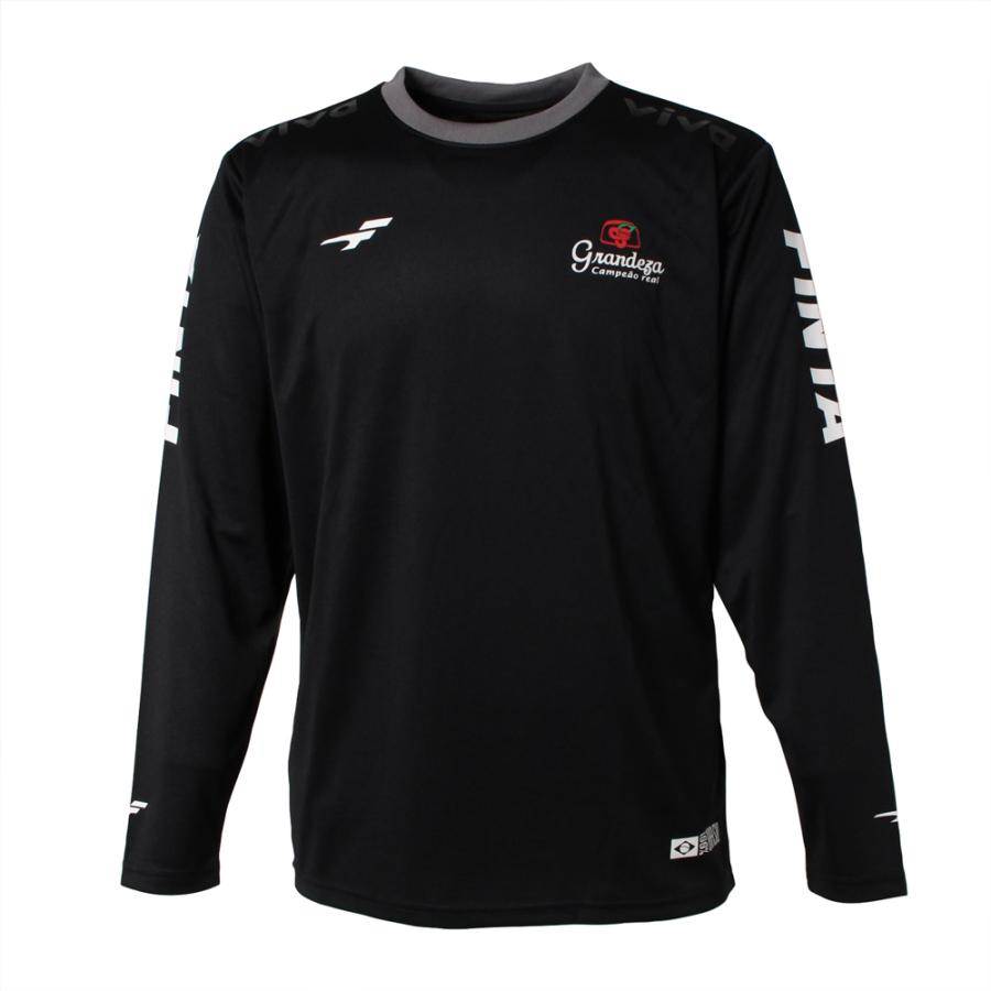 FINTA サッカー 長袖トレーニングシャツ tシャツ 黒ブラジル FINTA サッカー 長袖 Tシャツ フィンタ FT4000 送料無料 : エス