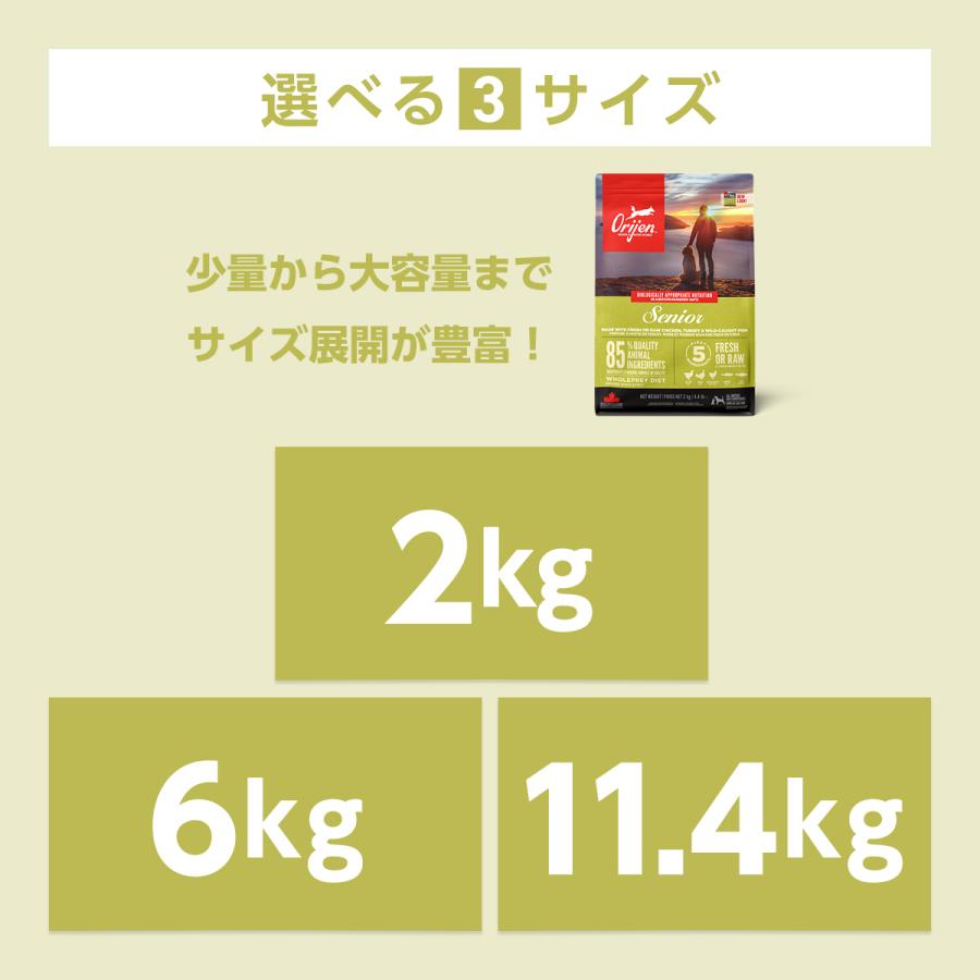 ORIJEN（オリジン） 【選べるおまけ付き】 シニア 6kg カナダ産