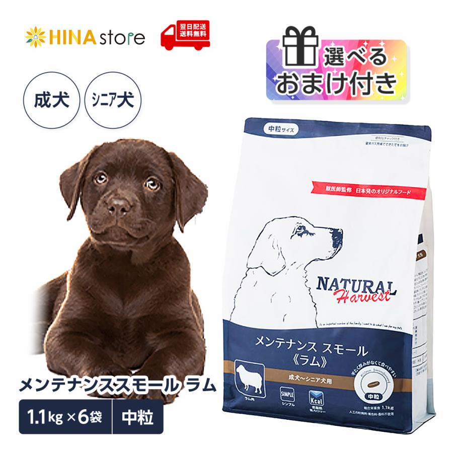 NATURAL Harvest メンテナンス スモール　ラム　中粒 1.1✖️5袋 ナチュラルハーベスト（NATURAL harvest） 【選べるおまけ付き