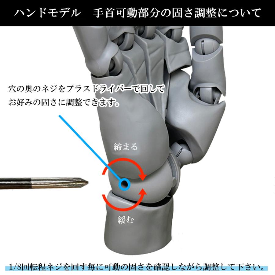 コトブキヤ（KOTOBUKIYA） 「L / GRAY」 ハンドモデル 左手 グレー