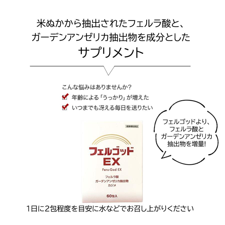 フェルゴッドEX 2g×60包 3個セット フェルネラ酸 ガーデン