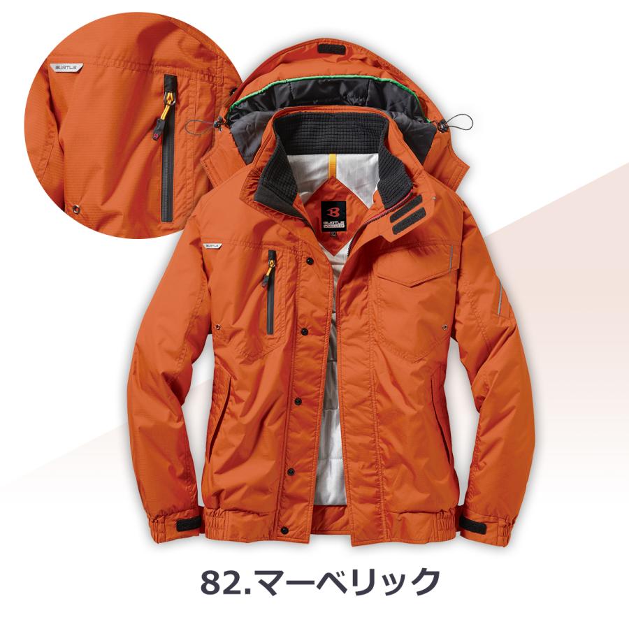 「単品」 BURTLE バートル 防寒ブルゾン 「 7210 」 防寒 ブルゾン ジャケット レディース メンズ ユニセックス  (大型フード付き)  男女兼用 大きいサイズ | BURTLE | 04
