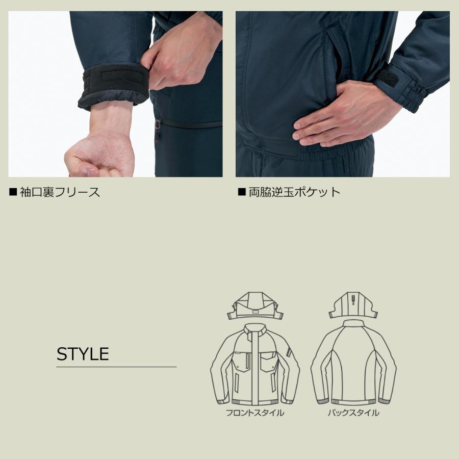 「単品」 BURTLE バートル 防寒ブルゾン 「 7210 」 防寒 ブルゾン ジャケット レディース メンズ ユニセックス  (大型フード付き)  男女兼用 大きいサイズ | BURTLE | 06