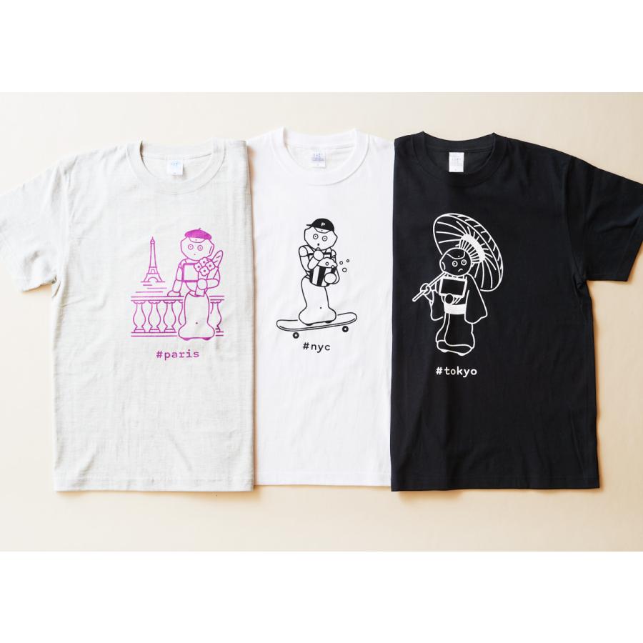 Pepper Parlor 旅するpepper イラストtシャツ ソフトバンクロボティクス 通販 Yahoo ショッピング