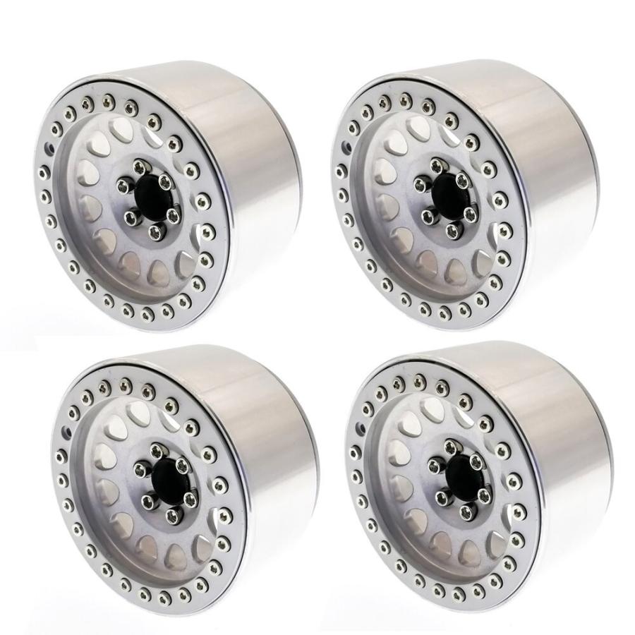 4個 1.9" ビードロック ホイール リム 拡張 ハブ 1/10 rcロッククローラー軸SCX10 90046 RR10 レイストラクサスTRX4 |  | 01