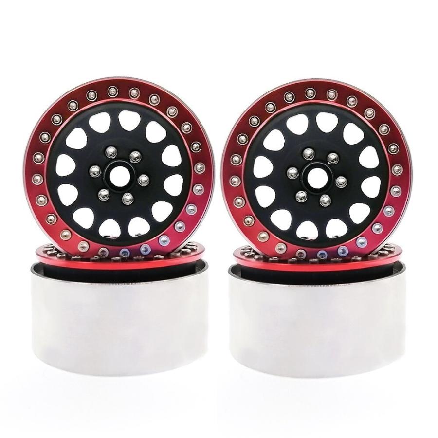 4個 1.9" ビードロック ホイール リム 拡張 ハブ 1/10 rcロッククローラー軸SCX10 90046 RR10 レイストラクサスTRX4 |  | 03