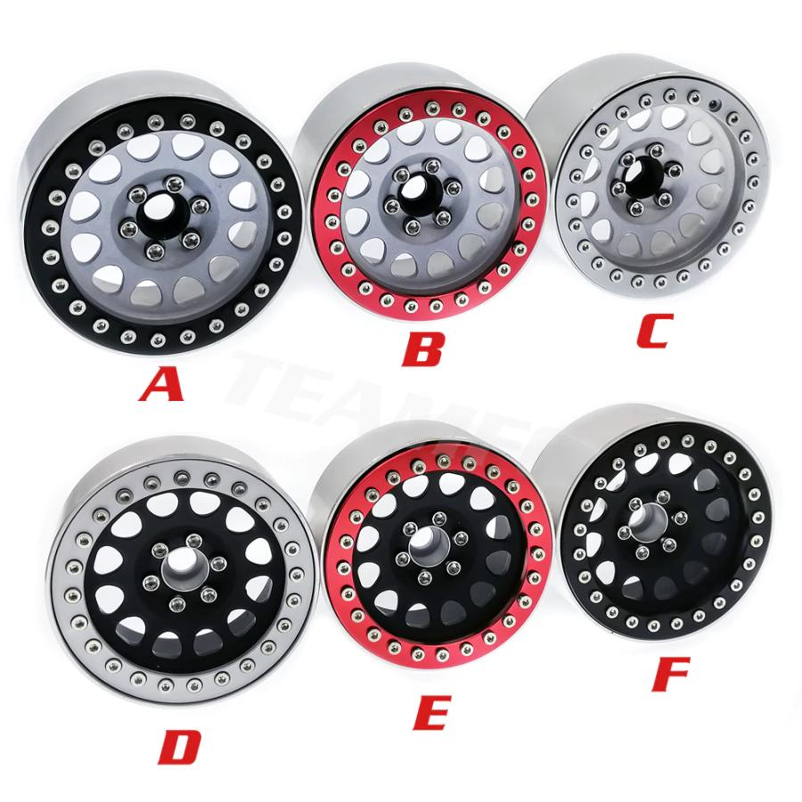 4個 1.9" ビードロック ホイール リム 拡張 ハブ 1/10 rcロッククローラー軸SCX10 90046 RR10 レイストラクサスTRX4 |  | 07