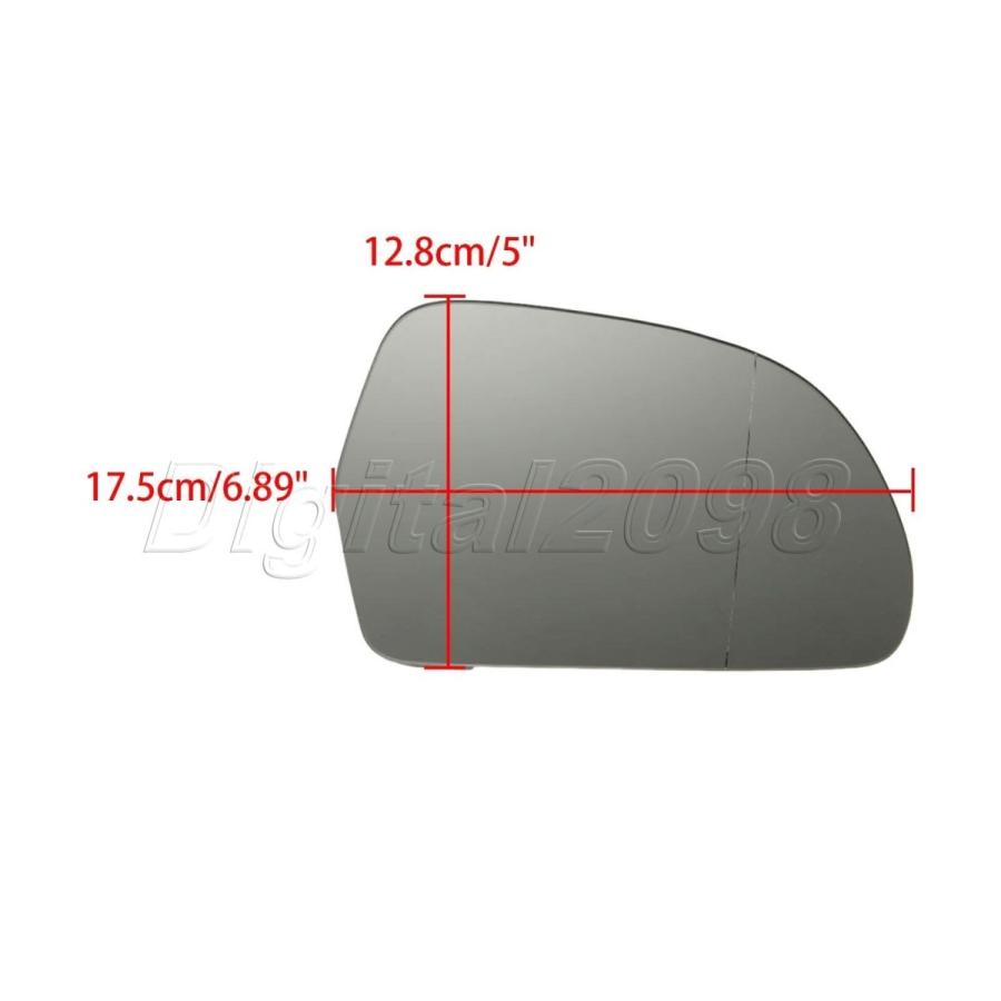 2本 L+R 車 ドアウイングミラーガラス バックミラーサイドミラーアウディ A3 A4 S4 A5 a6 S6 A8 オールロード Q3 |  | 02