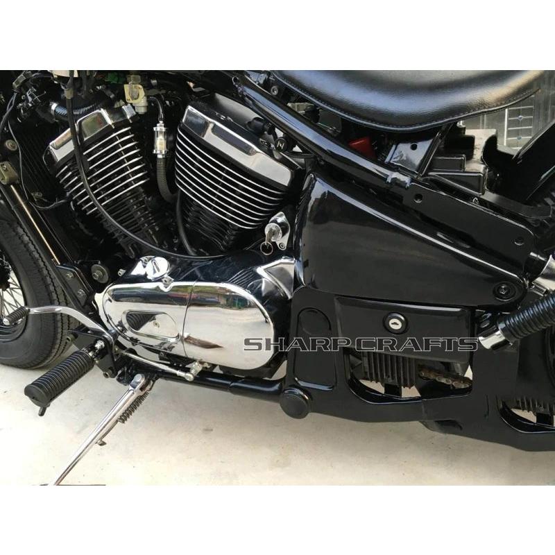 バッテリーサイドカバーフレームガード カワサキバルカン 400/800 VN400 VN800/A/B/E クラシックドリフターの画像
