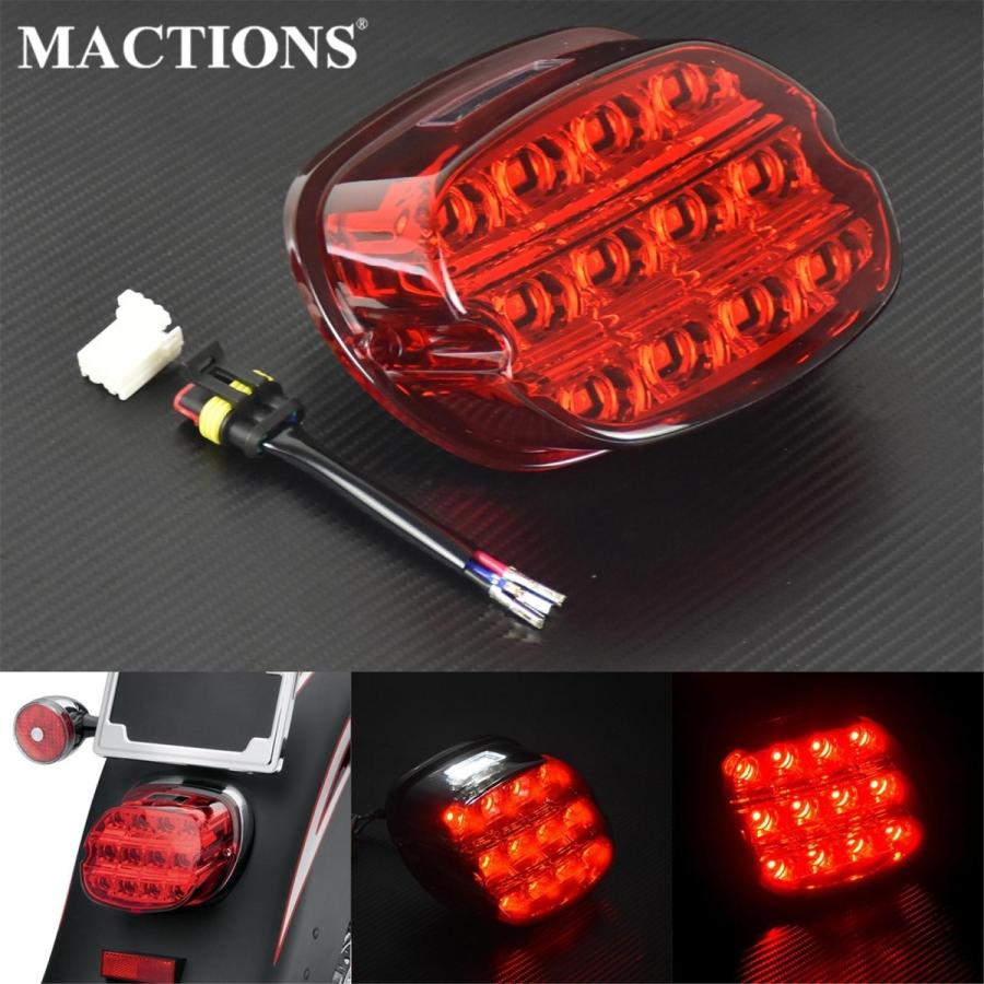 ハーレー テールランプ スモーク LED12V　ブレーキランプ スポーツスター ダイナ ファットボーイ ソフテイル アイアン ローライダー | 