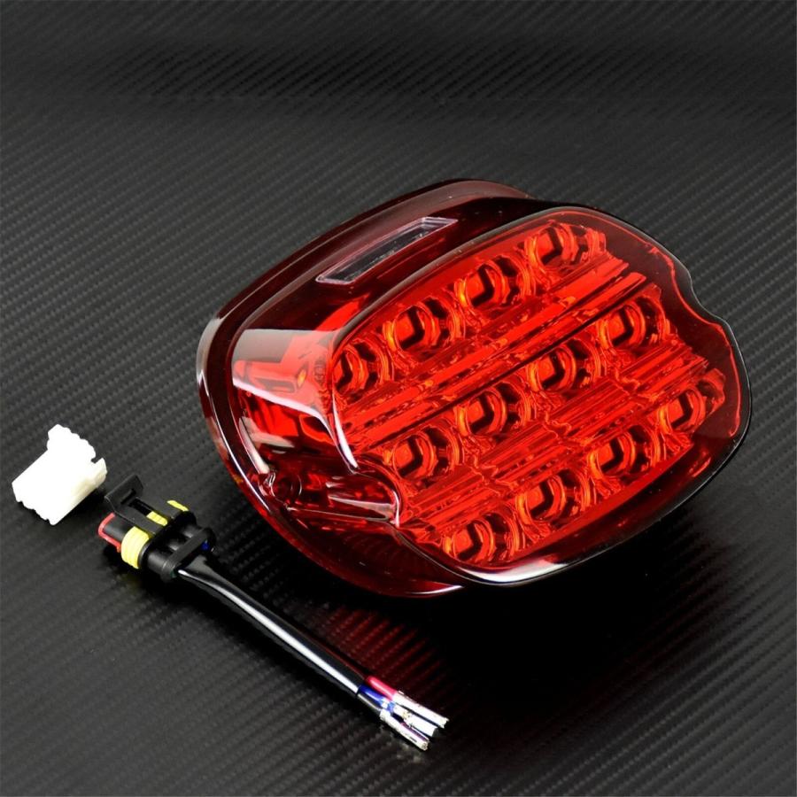 ハーレー テールランプ スモーク LED12V　ブレーキランプ スポーツスター ダイナ ファットボーイ ソフテイル アイアン ローライダー |  | 01