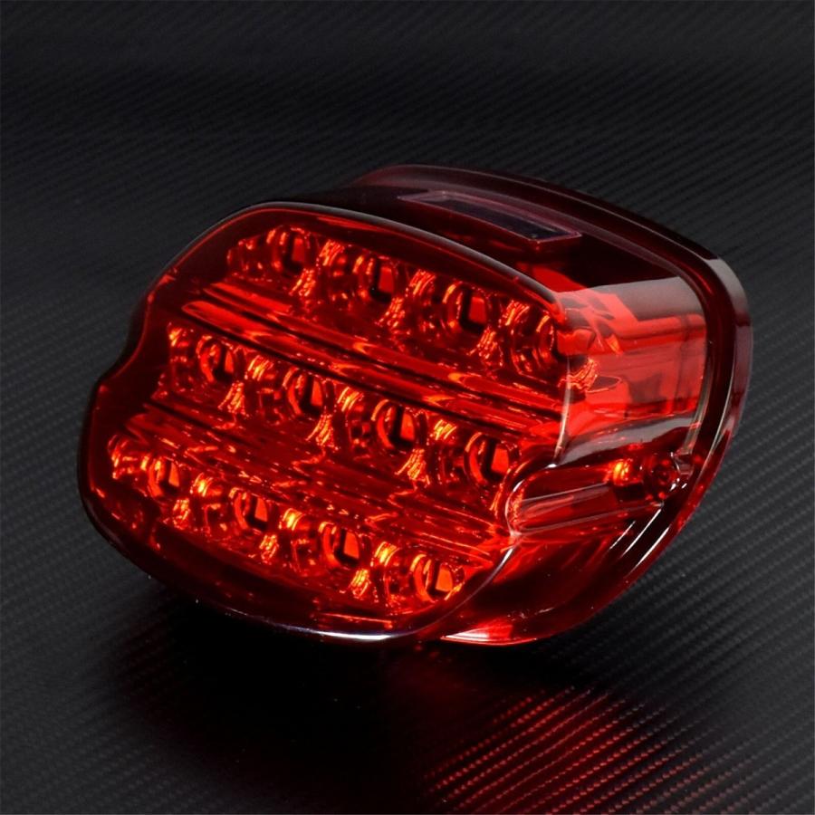 ハーレー テールランプ スモーク LED12V　ブレーキランプ スポーツスター ダイナ ファットボーイ ソフテイル アイアン ローライダー |  | 02