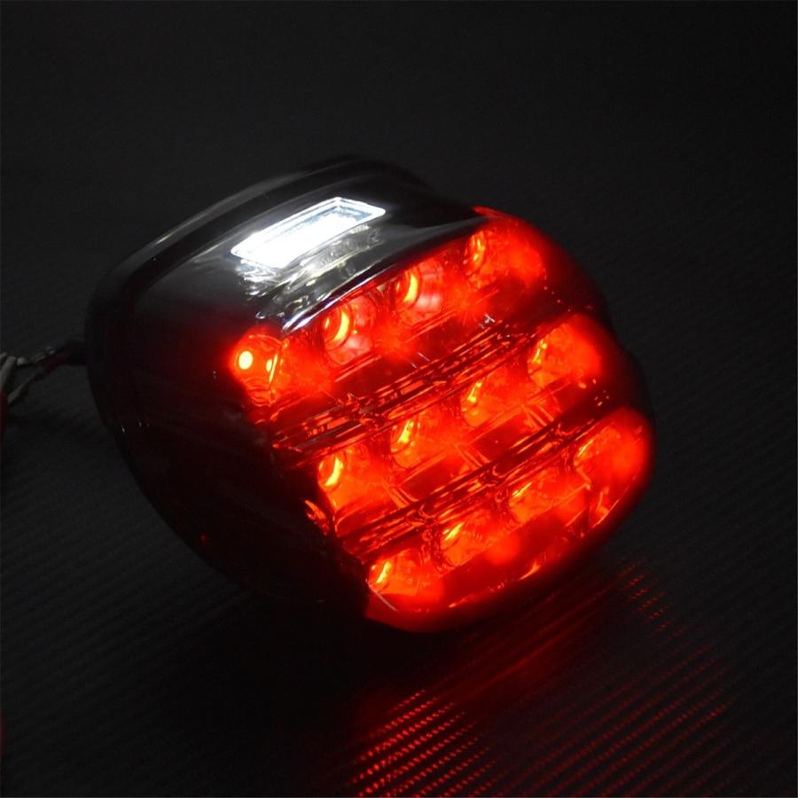 ハーレー テールランプ スモーク LED12V　ブレーキランプ スポーツスター ダイナ ファットボーイ ソフテイル アイアン ローライダー |  | 03