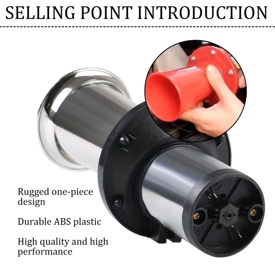 アラーム 警報 音 シフレットホーン ヤンキーホーン エアーホーン ラッパ トラック 12V |  | 03