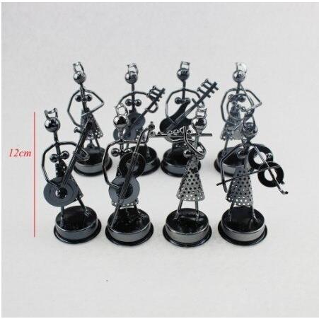 にぎやかな音楽隊☆8体セット インテリア 置物 装飾 飾り オブジェ ジャズ 音楽 愛好家 リビング プレゼント |  | 05