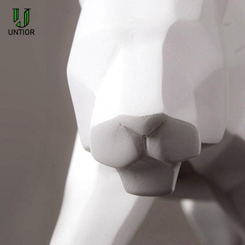 ブラックパンサー黒ヒョウ 豹 モダン アート オブジェ現代彫刻 幾何学 樹脂 野生生物 置物北欧プレミアムインテリア像 |  | 02