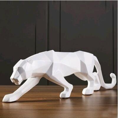 ブラックパンサー黒ヒョウ 豹 モダン アート オブジェ現代彫刻 幾何学 樹脂 野生生物 置物北欧プレミアムインテリア像 |  | 07