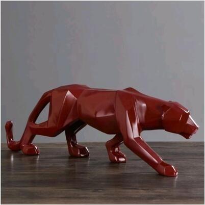 ブラックパンサー黒ヒョウ 豹 モダン アート オブジェ現代彫刻 幾何学 樹脂 野生生物 置物北欧プレミアムインテリア像 |  | 09