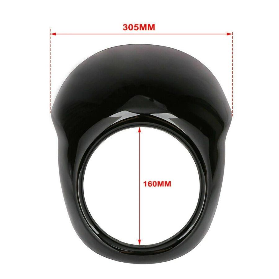 バイク ヘッドライトフェアリングベゼルフロントカウル 交換 かっこいい カスタム ハーレーダビッドソンストリート XG500 XG750 2014-2020 |  | 02