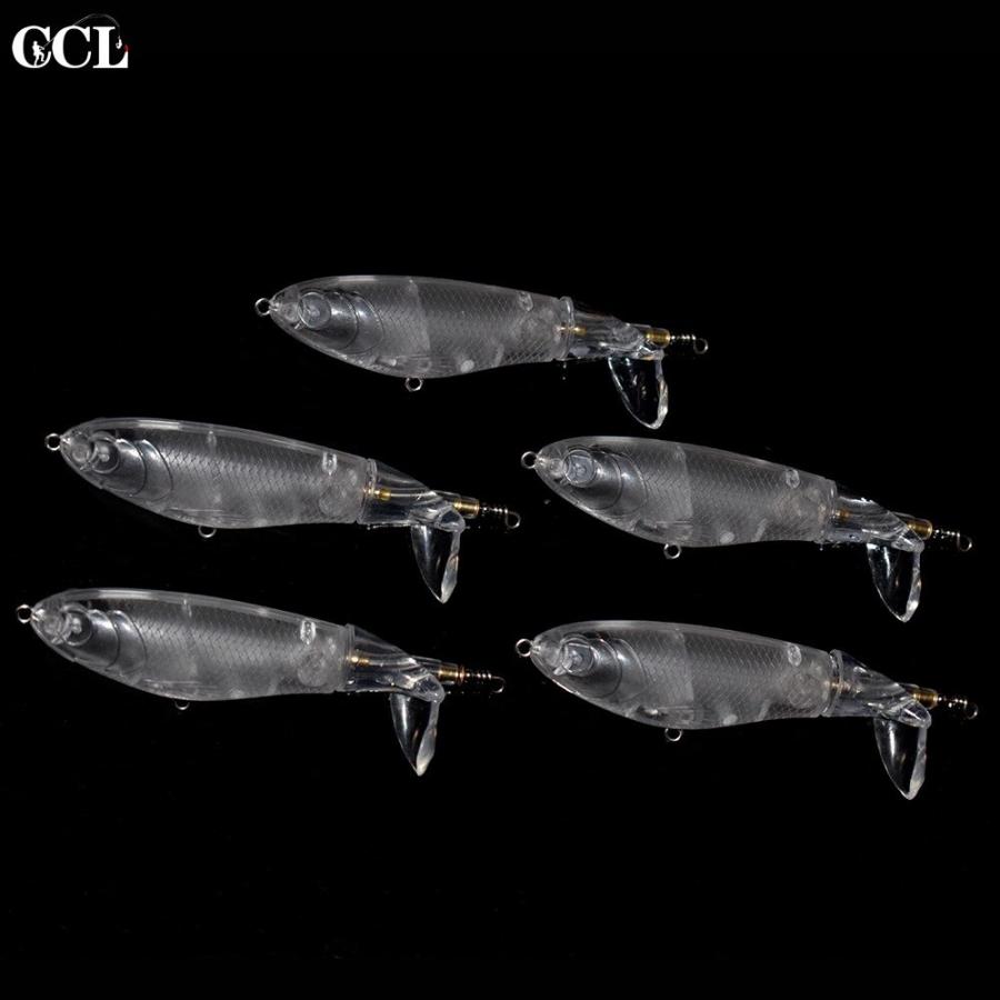 透明体 未塗装 ハード ベイト トップ ウォーター ポッパーブランク