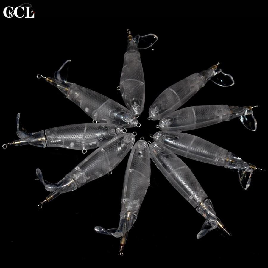 透明体 未塗装 ハード ベイト トップ ウォーター ポッパーブランク