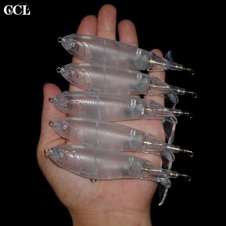 透明体 未塗装 ハード ベイト トップ ウォーター ポッパーブランク