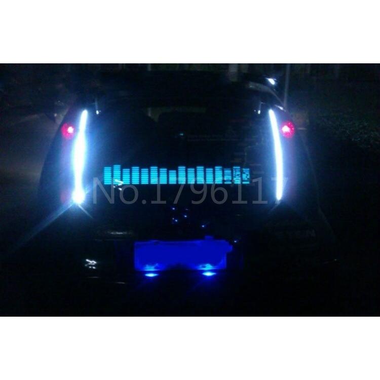 サウンドリズムミュージックアクティベートELイコライザーカー グローフラッシュパネル LEDカーライト 90x25cm ブルー |  | 02