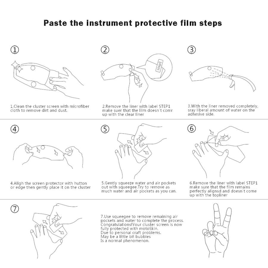 スピードメーター 保護フィルム BMW R1200GS LC Adventure アドベンチャー ADV オートバイ 液晶 スクリーン プロテクション |  | 04