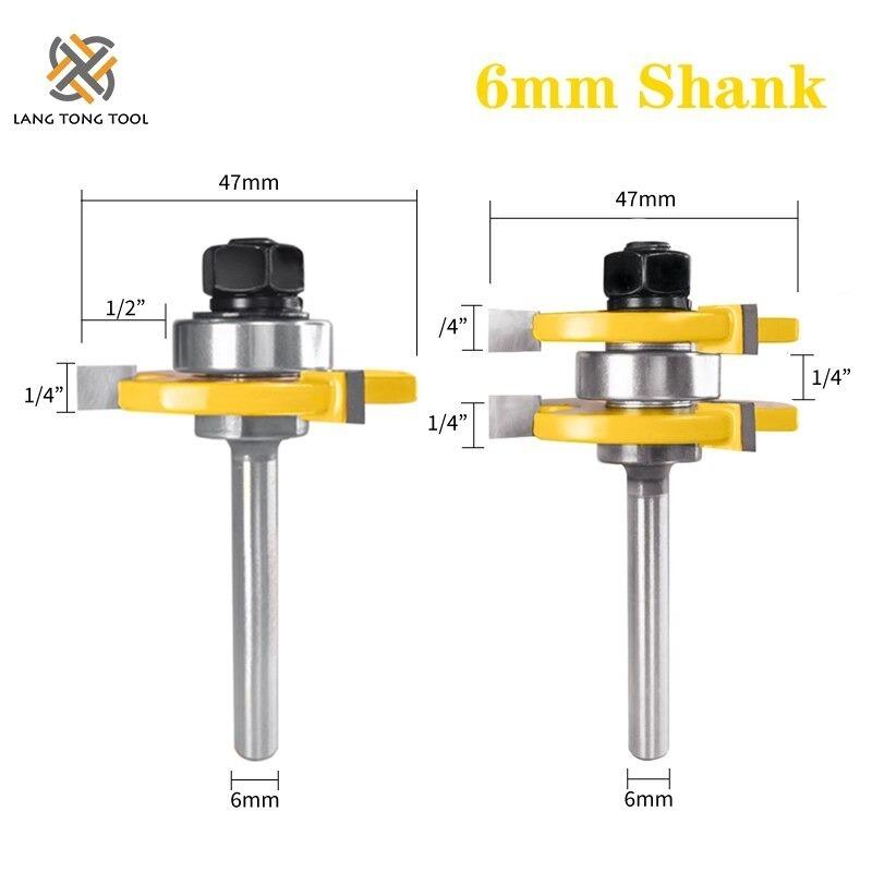 タン＆グルーブ ルータービット 12mm軸 or 1/2shank 板継ぎ、パネル用 ルーター トリマービット |  | 10
