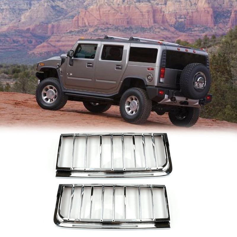 テールランプカバー ハマー H2 SUV 2003-2009 おすすめ 車 パーツ カバー 装飾 トリム クローム 交換 カスタム 左右 |  | 01
