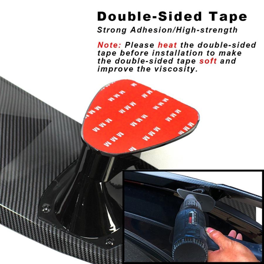 車 外装 リア ウイング スポイラー 交換 カスタム おすすめ 汎用 セダン レーシング 装飾 |  | 02