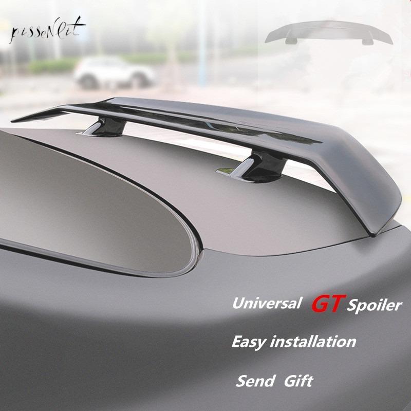 汎用 BMW ホンダ テスラ トヨタ セダン リア ルーフ トランク スポイラー ウィング エアロ カーボン ブラック カスタム GT | 