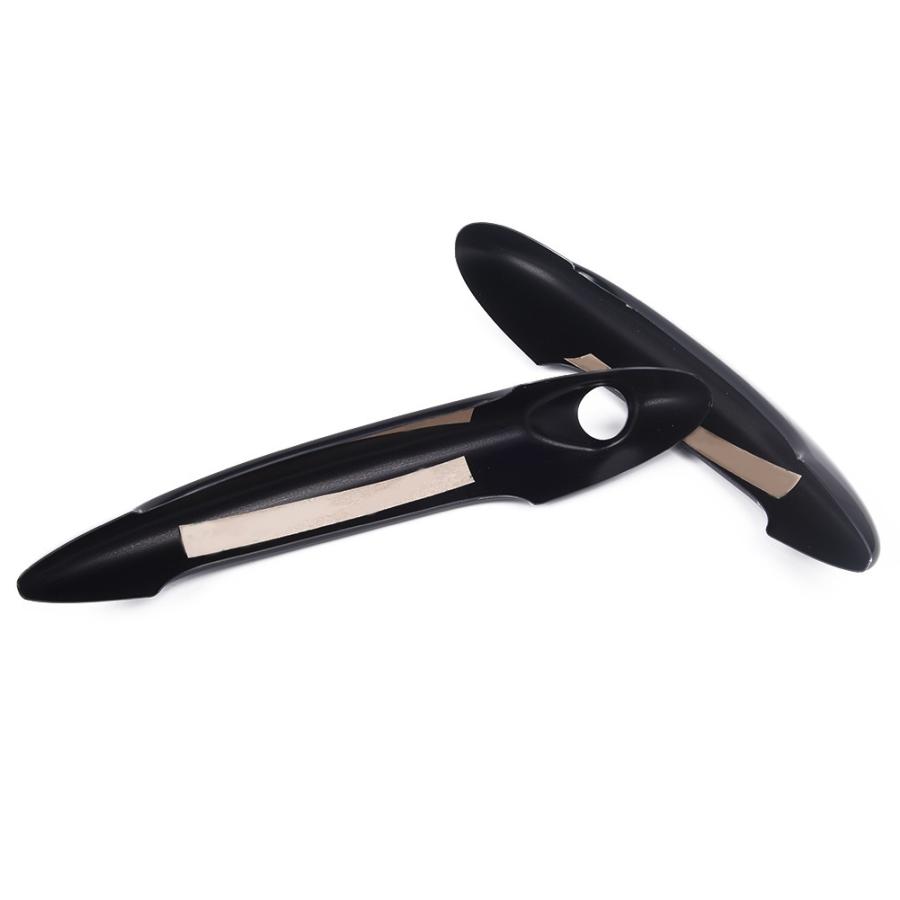 2 個オートカードアハンドルカバートリムカーボン効果 ABS プラスチック黒ミニクーパー S R50 R53 R55 R56 |  | 01