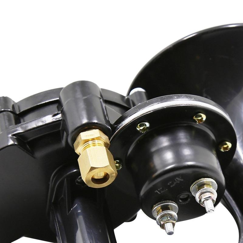 爆音トラックホーン　135dB　12V/24V対応　トランペットホーン　ブラック |  | 05