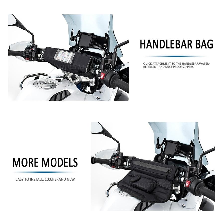 BMW R18 クラシック R 18 2020 2021 防水 フロント ハンドルバー バッグ ポーチ ストレージ 収納 荷物 ブラック オートバイ バイク |  | 02