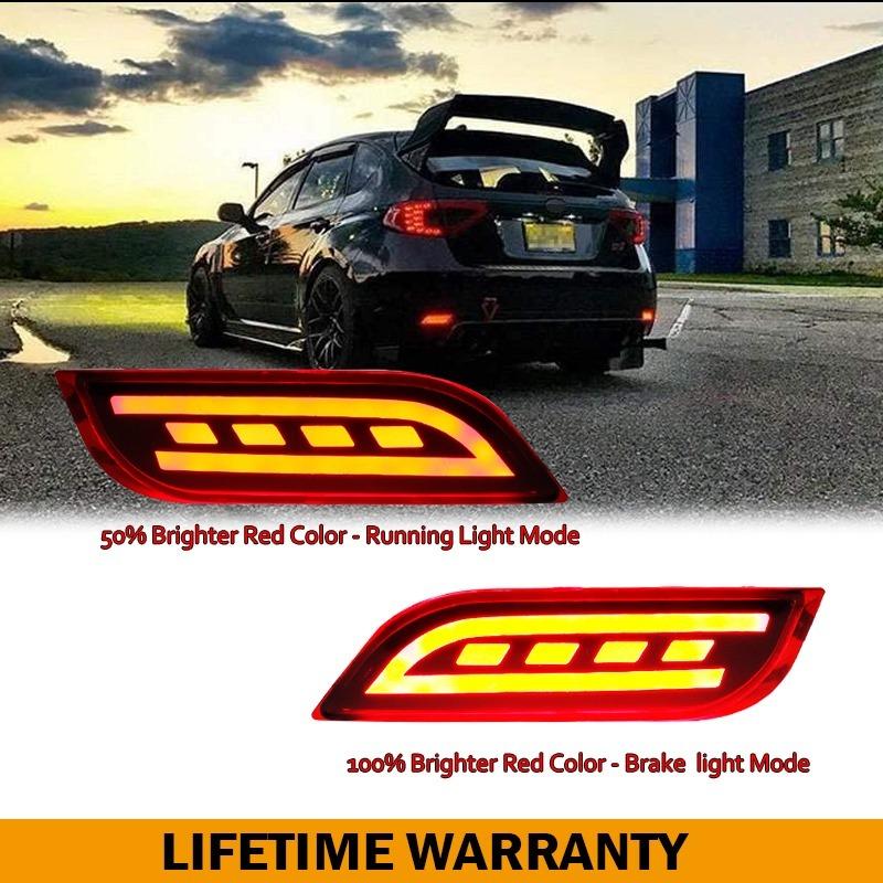スバル インプレッサ wrx wrxsti xv用 led バンパー リフレクター テールライト |  | 04