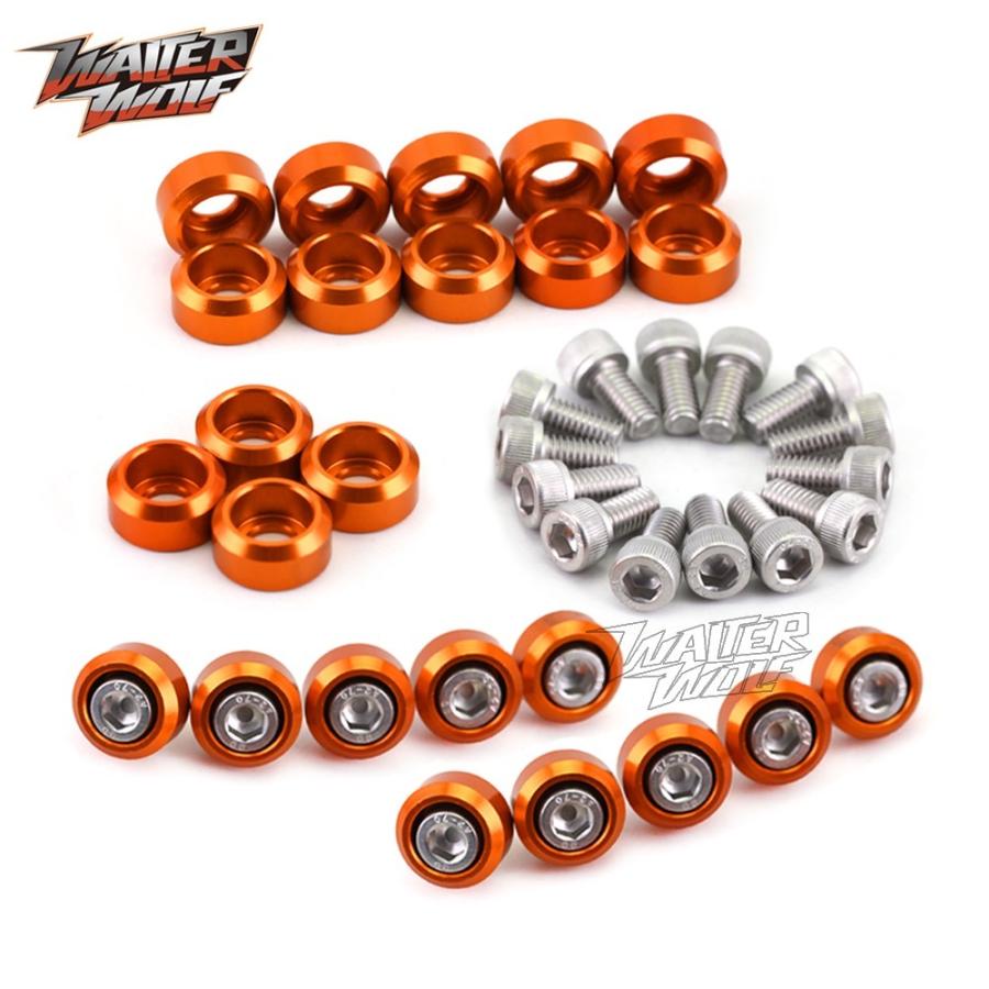 KTM/DUKE390用ボルトセット オレンジ スクリューボルト |  | 04