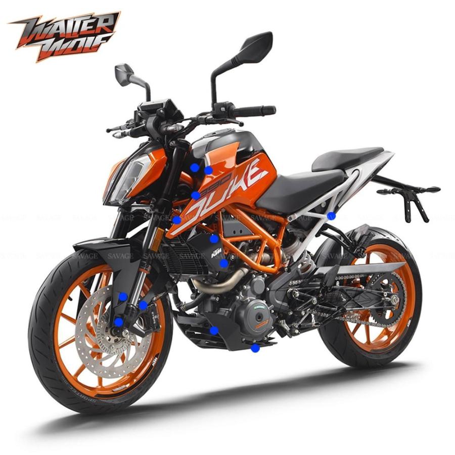 KTM/DUKE390用ボルトセット オレンジ スクリューボルト |  | 05