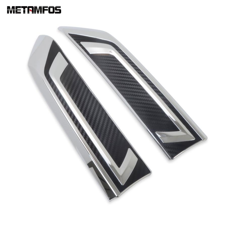 RAV4 XA50系 フロントバンパー メッキ カーボン グリル モール 両面テープ付き リップ カバー ガーニッシュ エンブレム 2019 2020 |  | 04