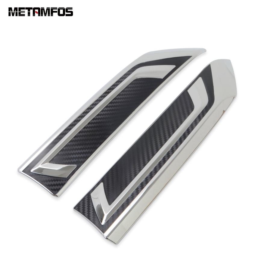 RAV4 XA50系 フロントバンパー メッキ カーボン グリル モール 両面テープ付き リップ カバー ガーニッシュ エンブレム 2019 2020 |  | 05