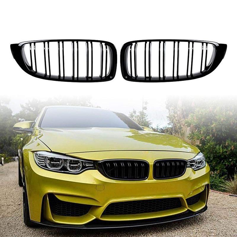 BMW キドニーグリル 4シリーズ F32 F33 F36 F80 F82 M4 F80 Mスポーツ グロスブラック ダブルフィン 純正交換 |  | 01