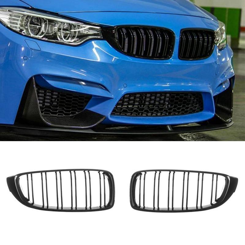 BMW キドニーグリル 4シリーズ F32 F33 F36 F80 F82 M4 F80 Mスポーツ グロスブラック ダブルフィン 純正交換 |  | 03